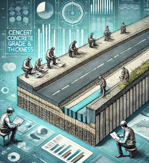 Влияние толщины цементобетонного слоя